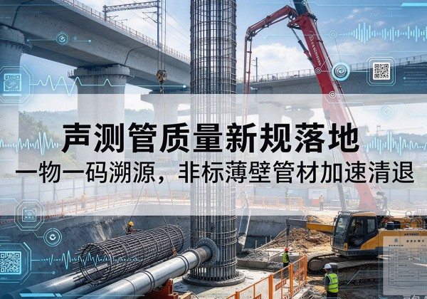 宜黄声测管质量新规落地，一物一码溯源，非标薄壁管材加速清退